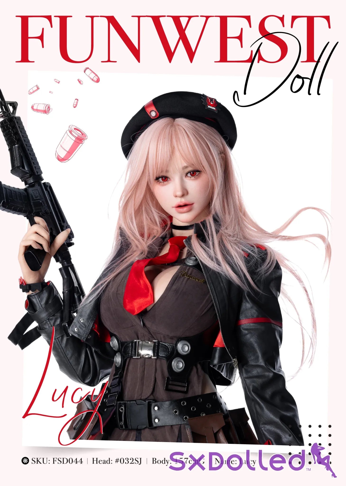 Lucy F (G-Cup) (157cm) | Game Cosplay Sex Doll | Funwest Doll - G-Cup / 157cm / Pink - Sex Doll