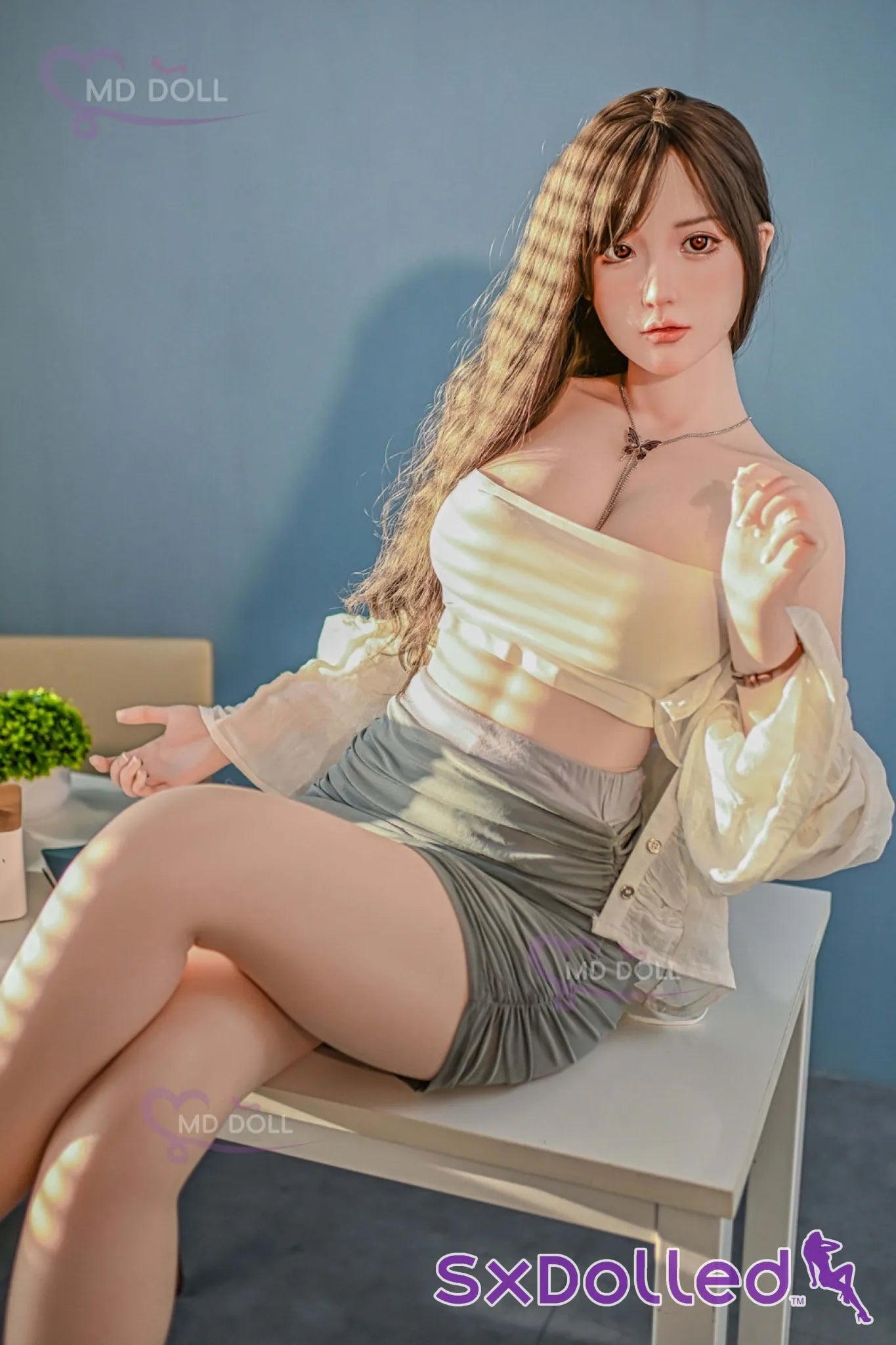 Lulu A (C-Cup) (166cm) | Brunette Asian Pear Sex Doll | MD Doll C-Cup / 166cm / Brunette Sex Doll