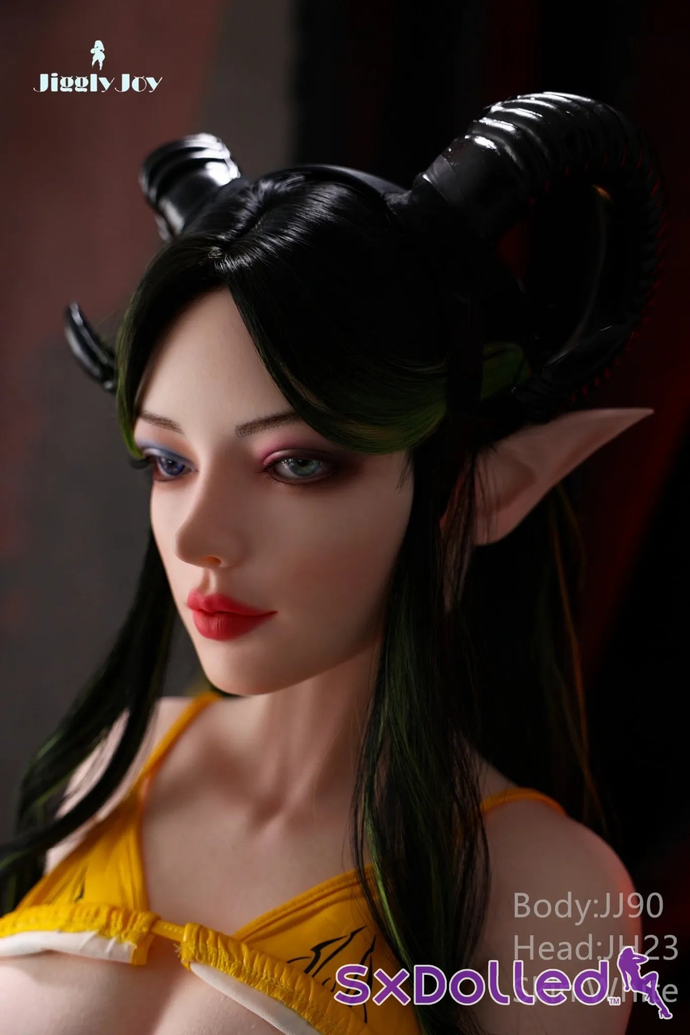 Lyra H (P-Cup) (104cm) | Huge Breasts Sex Doll Torso | JigglyJoy - P-Cup / 104cm / Black - Sex Torso