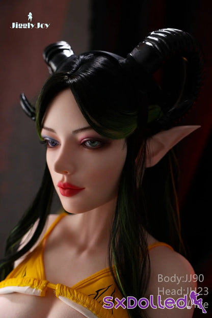 Lyra H (P-Cup) (104cm) | Huge Breasts Sex Doll Torso | JigglyJoy - P-Cup / 104cm / Black - Sex Torso