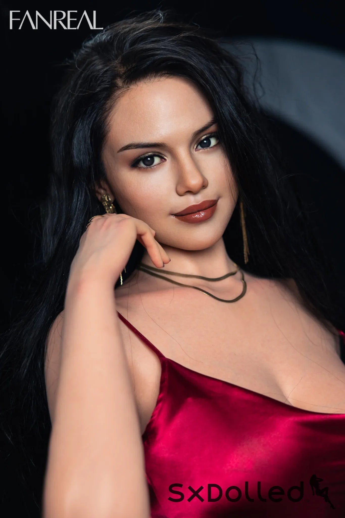 Maria A (F-Cup) (168cm) | Happy Latina Realistic Sex Doll | Fanreal F-Cup / 168cm / Black Sex Doll