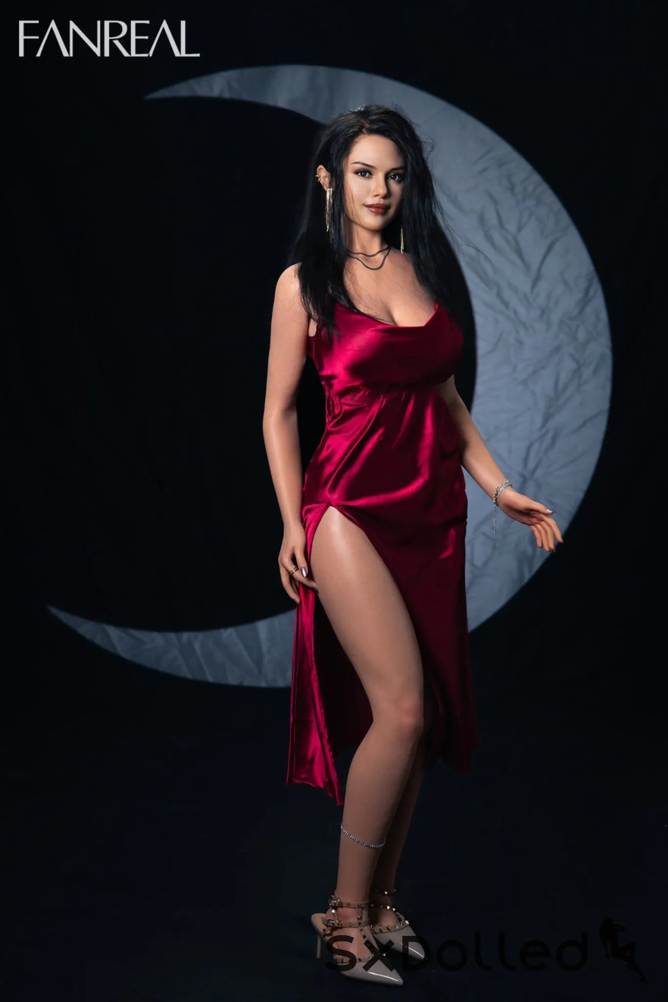 Maria A (F-Cup) (168cm) | Happy Latina Realistic Sex Doll | Fanreal F-Cup / 168cm / Black Sex Doll