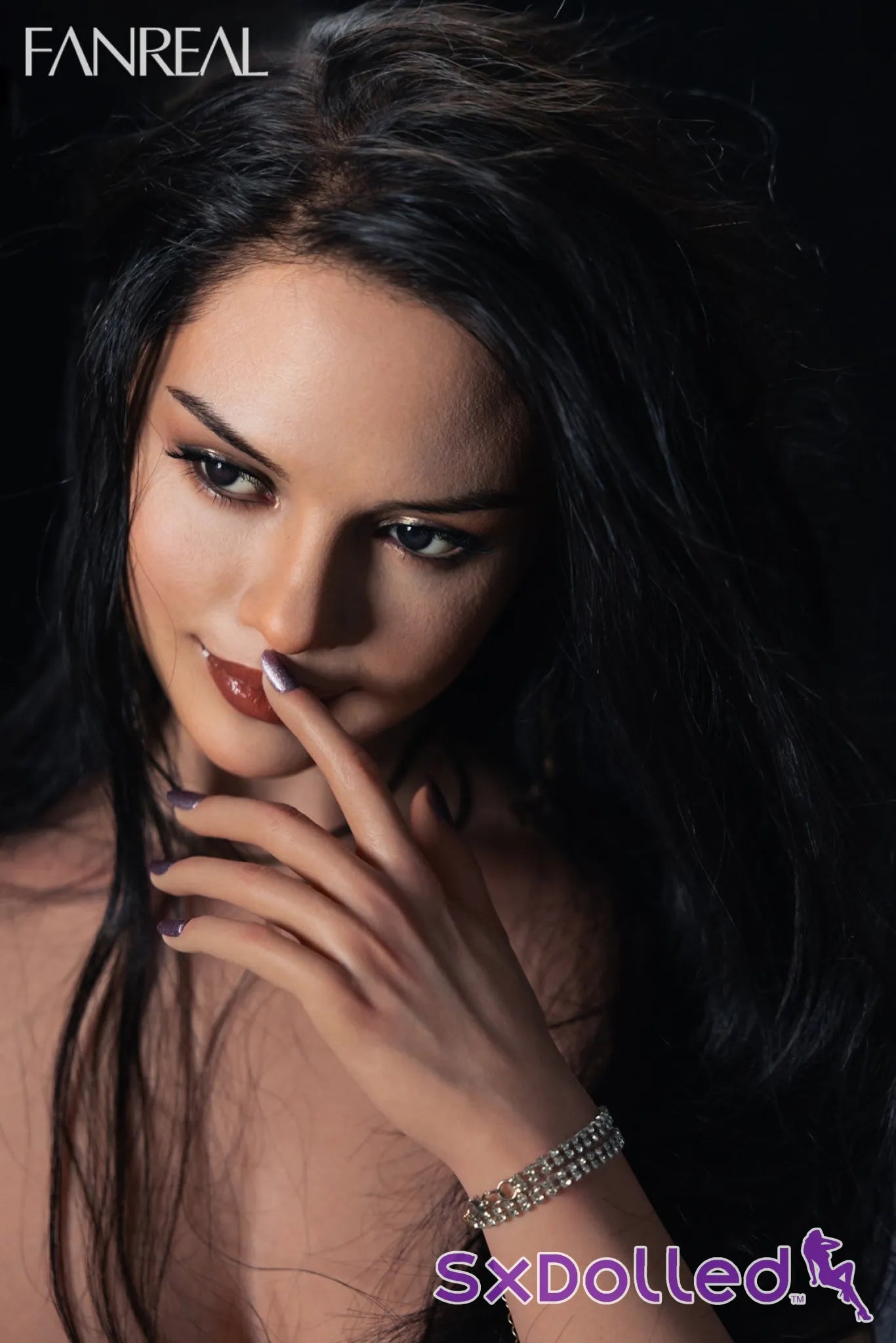 Maria A (F-Cup) (168cm) | Happy Latina Realistic Sex Doll | Fanreal F-Cup / 168cm / Black Sex Doll