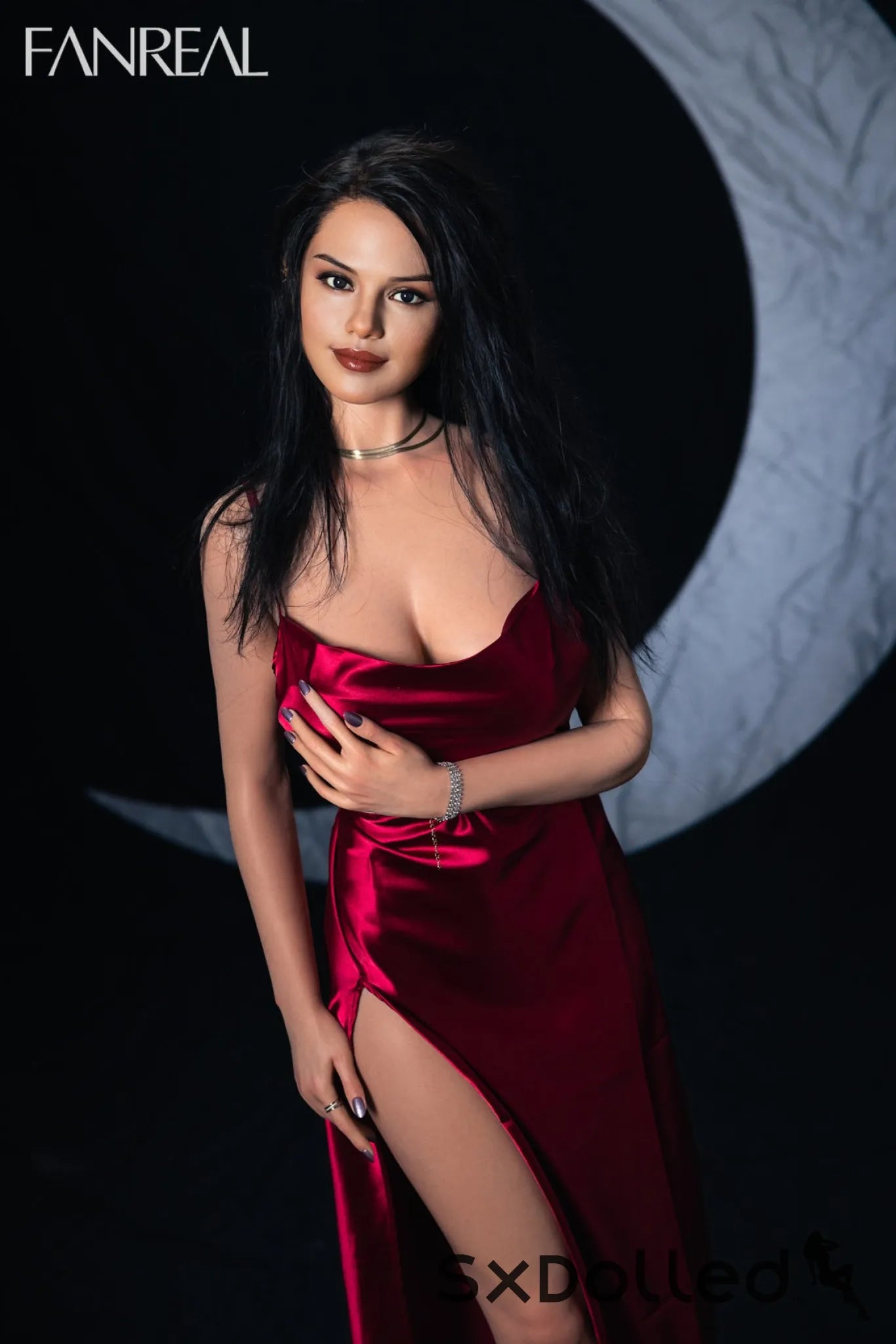 Maria A (F-Cup) (168cm) | Happy Latina Realistic Sex Doll | Fanreal F-Cup / 168cm / Black Sex Doll