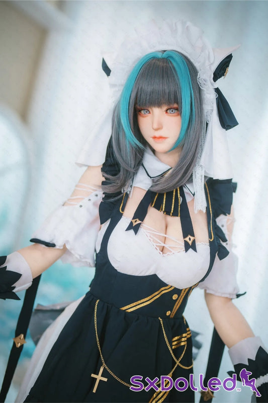 Mariko (K-Cup) (155cm) | Blue Highlights Japanese Sex Doll | AITIA K-Cup / 155cm / Grey Sex Doll