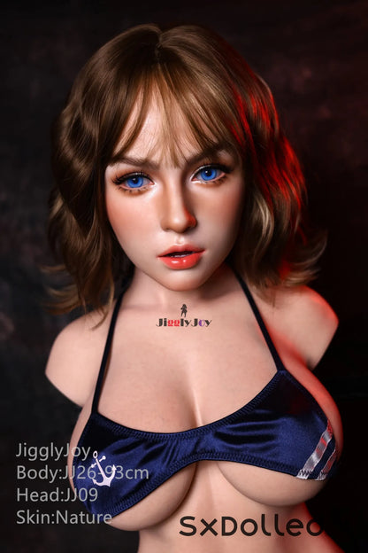 Mary E (D-Cup) (93cm) | Caucaisian Pear Sex Doll Torso | JigglyJoy D-Cup / 93cm / Brunette Sex Torso