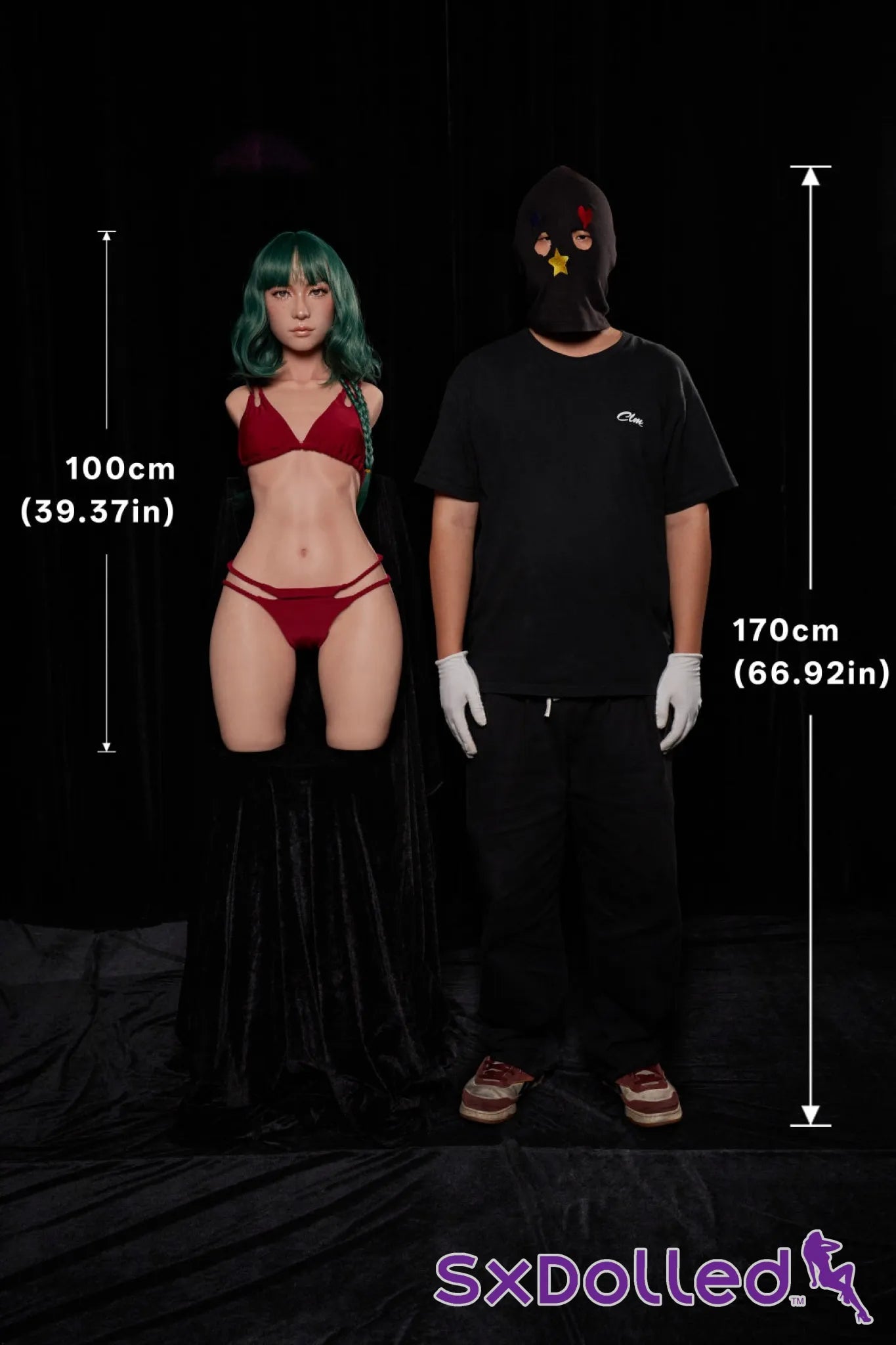 Mayu B (A-Cup) (100cm) | Green Haired Sex Doll Torso | Climax Doll - A-Cup / 100cm / Green - Sex Torso