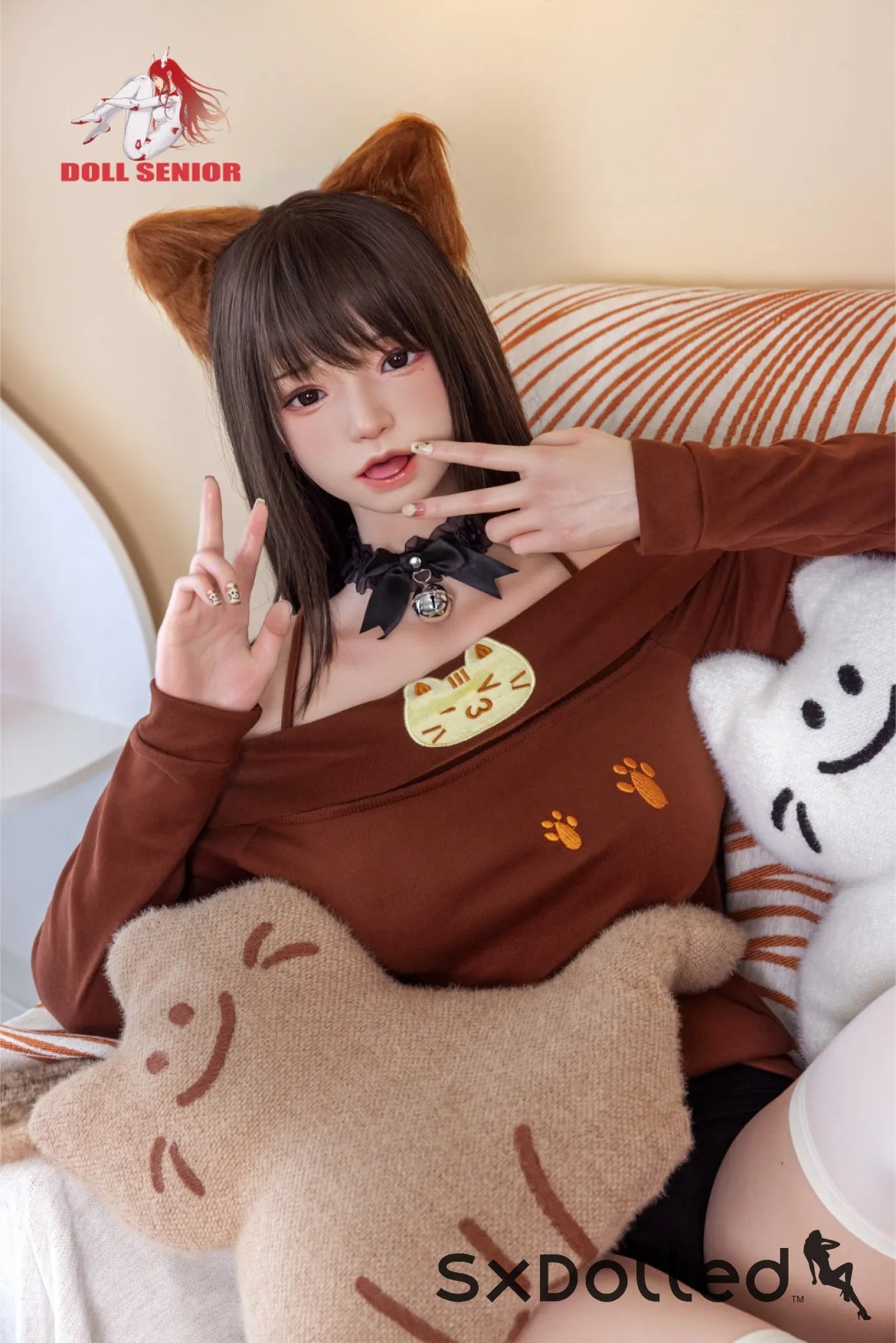 Mei Xiao (E-Cup) (163cm) | Brunette Asian Kitty Sex Doll | Doll Senior E-Cup / 163cm / Brunette Sex Doll