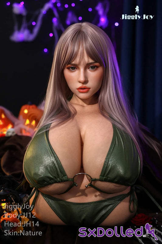 Melania A (R-Cup) (71cm) | Huge Boobs Sex Doll Torso | JigglyJoy R-Cup / 71cm / Grey Sex Torso