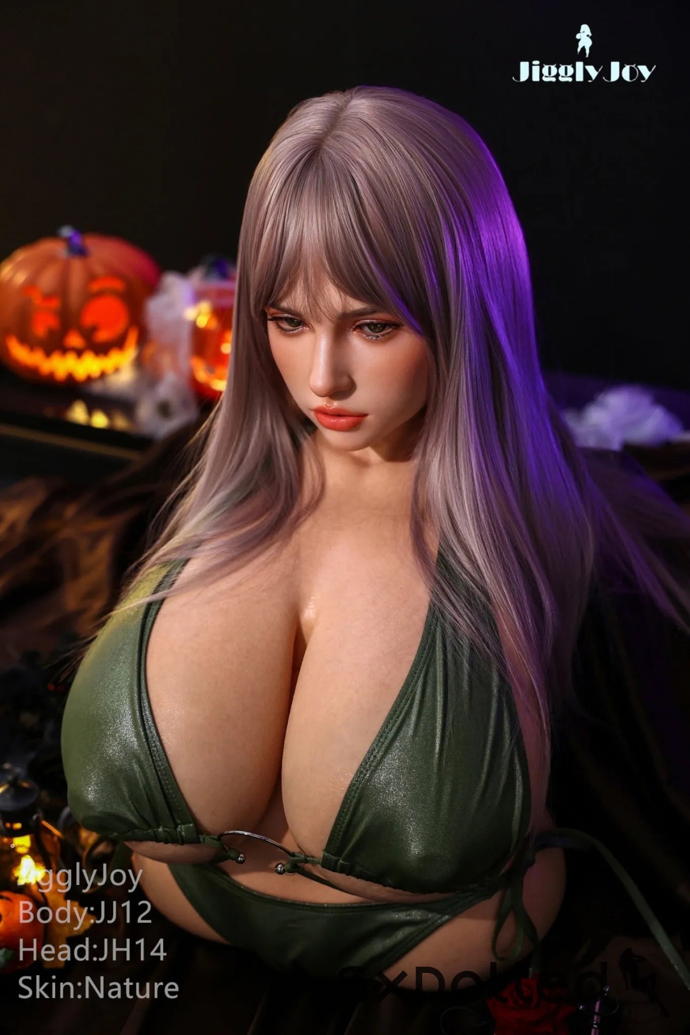 Melania A (R-Cup) (71cm) | Huge Boobs Sex Doll Torso | JigglyJoy R-Cup / 71cm / Grey Sex Torso