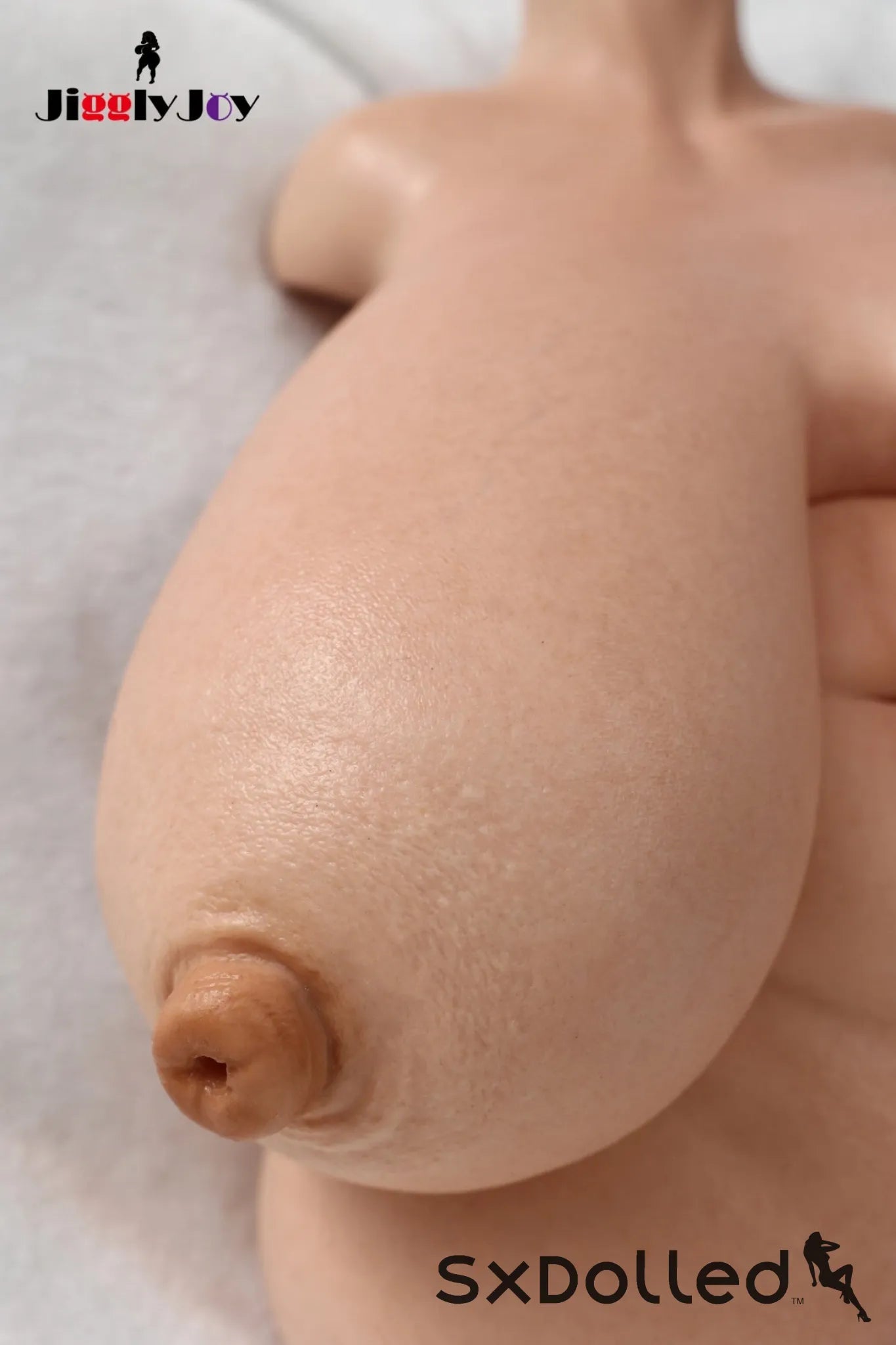 Melania A (R-Cup) (71cm) | Huge Boobs Sex Doll Torso | JigglyJoy R-Cup / 71cm / Grey Sex Torso