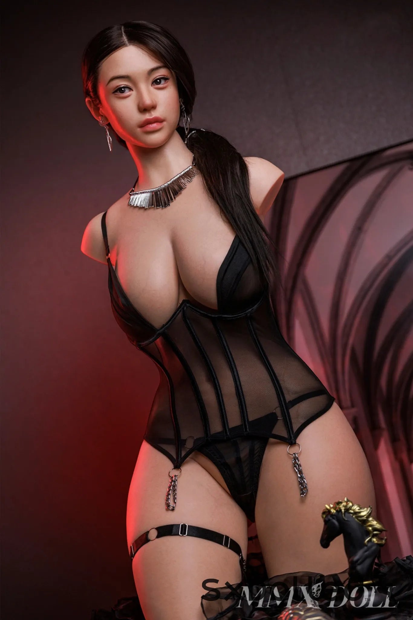 MengYao A (H-Cup) (113cm) | Pear Asian Sex Doll Torso | MMX Doll H-Cup / 113cm / Brunette Sex Doll