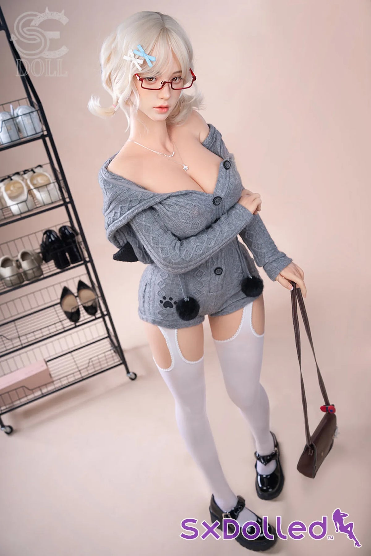 Miki.B A (C-Cup) (161cm) | Chic Glasses Beauty Sex Doll | SE Doll - C-Cup / 161cm / Blonde - Sex Doll