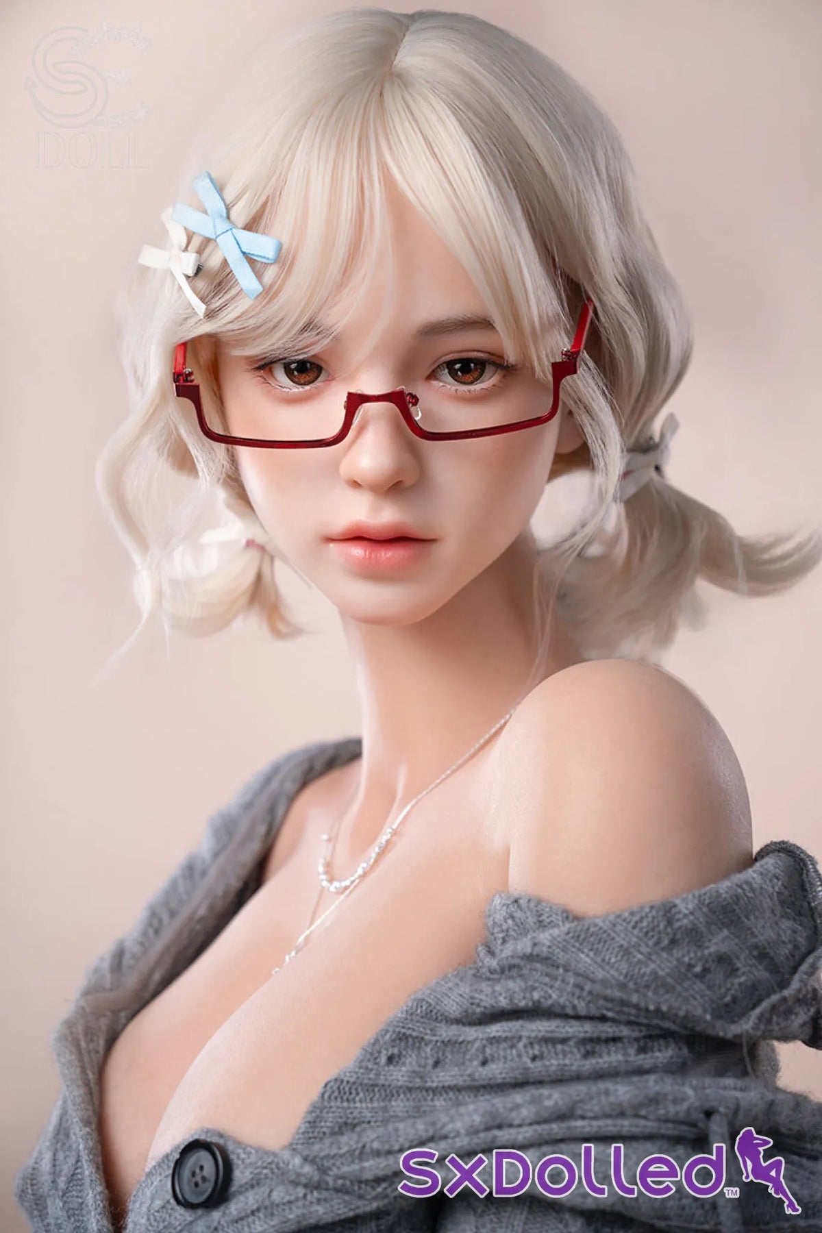 Miki.B A (C-Cup) (161cm) | Chic Glasses Beauty Sex Doll | SE Doll - C-Cup / 161cm / Blonde - Sex Doll