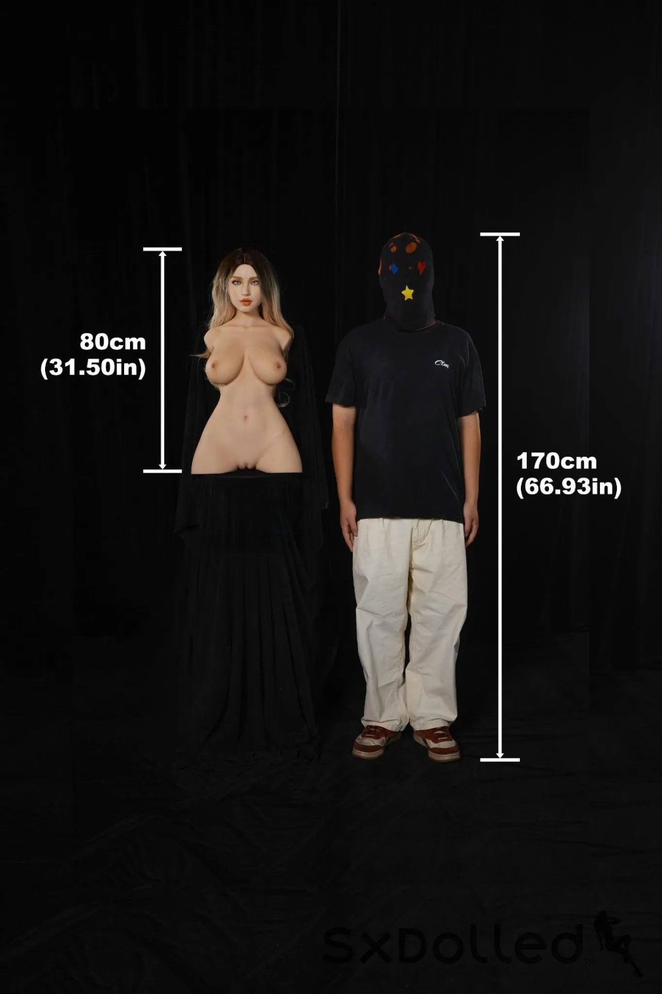 Miko A (E-Cup) (80cm) | Caucasian Sex Doll Torso | Climax Doll E-Cup / 80cm / Ombre Sex Torso