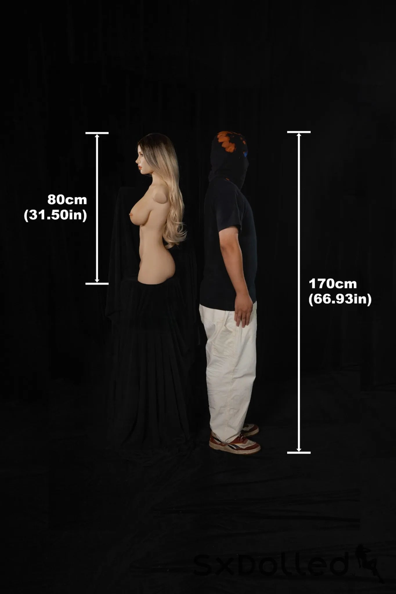 Miko A (E-Cup) (80cm) | Caucasian Sex Doll Torso | Climax Doll E-Cup / 80cm / Ombre Sex Torso