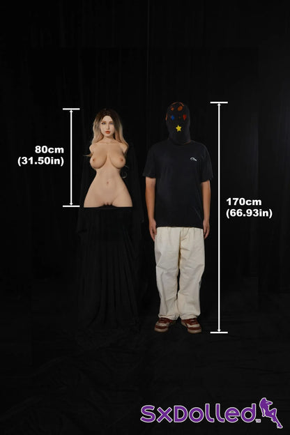 Miko A (E-Cup) (80cm) | Caucasian Sex Doll Torso | Climax Doll E-Cup / 80cm / Ombre Sex Torso