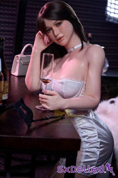Milena A (H-Cup) (164cm) | Curvy All In One Sex Doll | Irontech Doll H-Cup / 164cm / Brunette Sex Doll