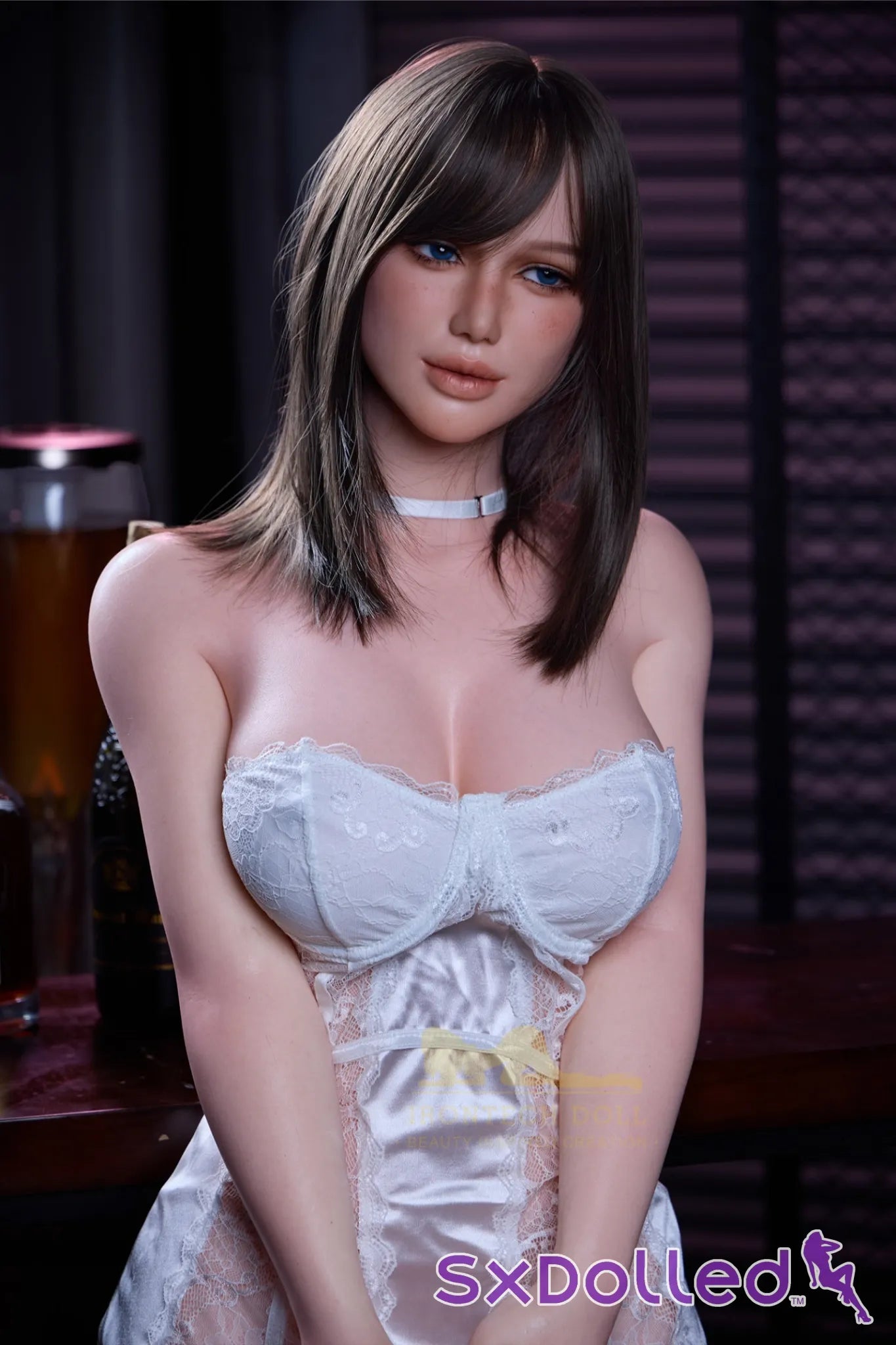 Milena A (H-Cup) (164cm) | Curvy All In One Sex Doll | Irontech Doll H-Cup / 164cm / Brunette Sex Doll