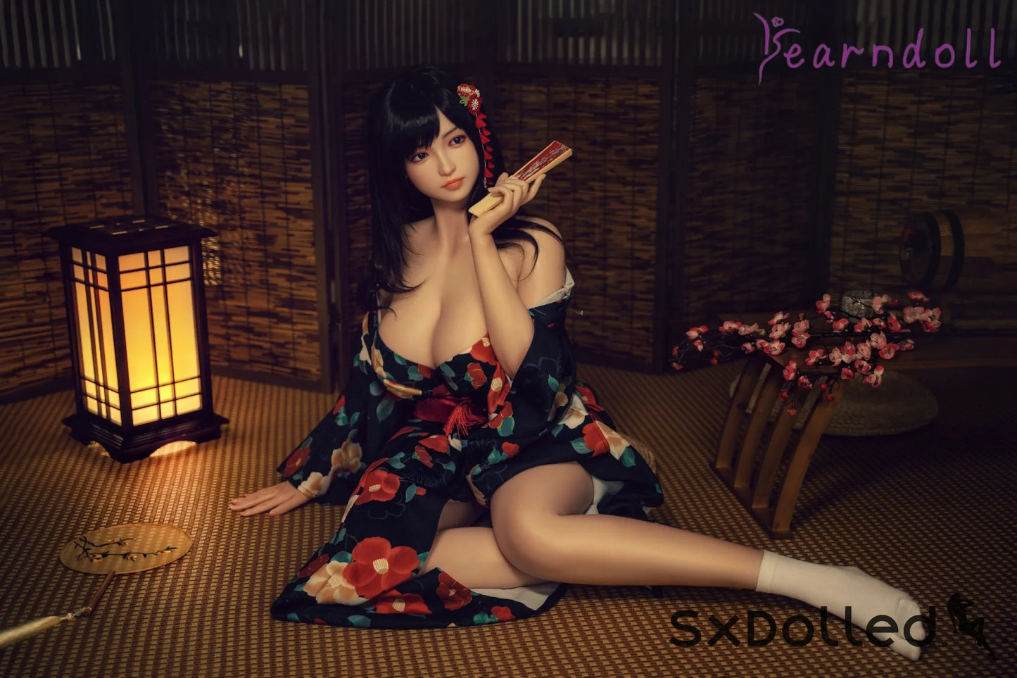 My (K-Cup) (162cm) | Asian Kimono Cosplay Sex Doll | Yearn Doll K-Cup / 162cm / Black Sex Doll
