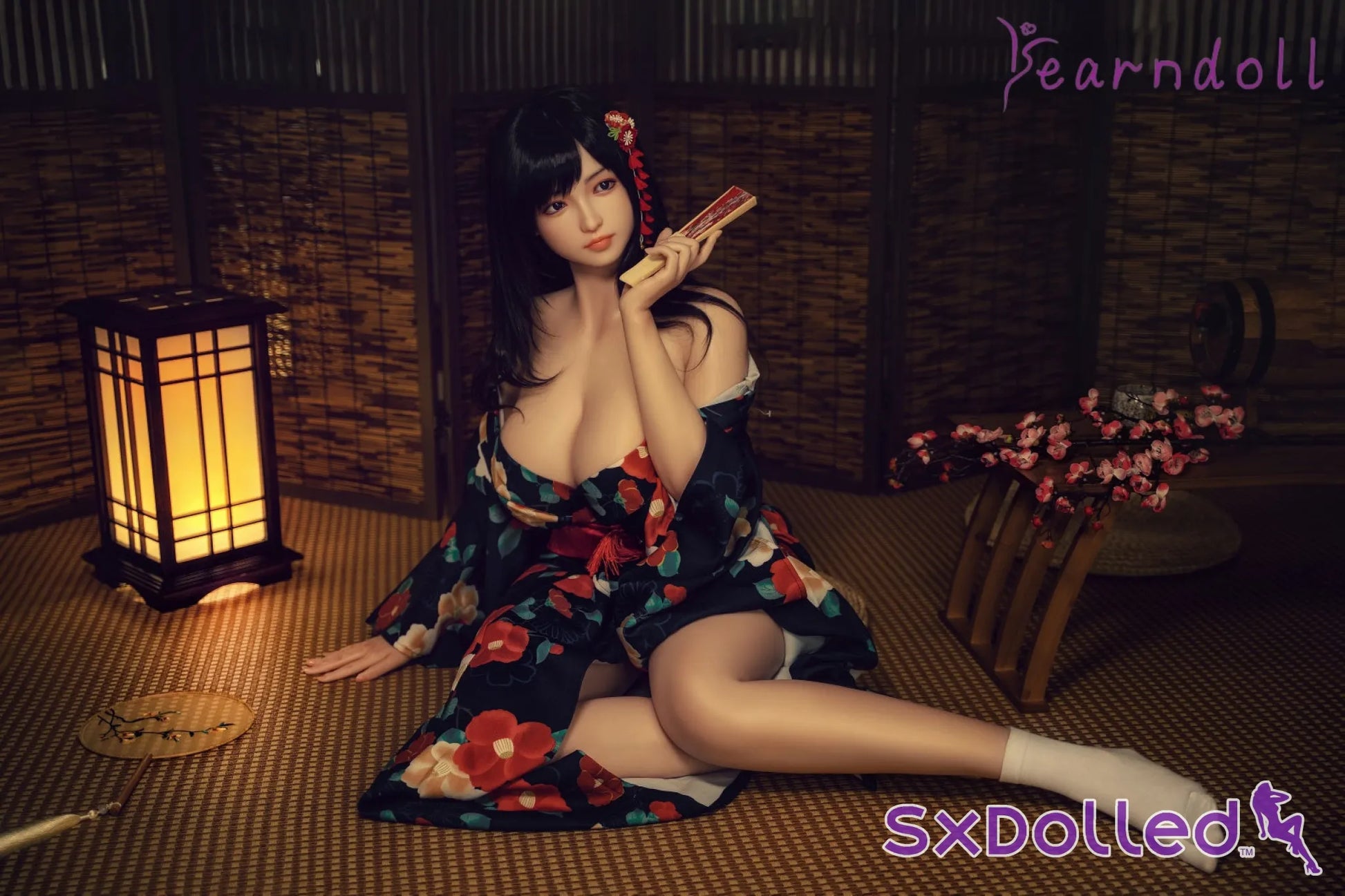 My (K-Cup) (162cm) | Asian Kimono Cosplay Sex Doll | Yearn Doll K-Cup / 162cm / Black Sex Doll