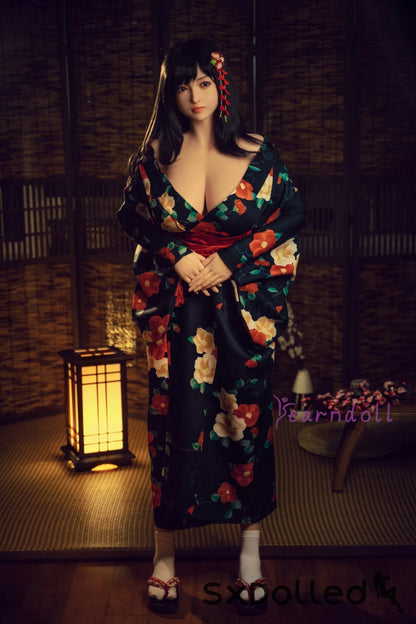 My (K-Cup) (162cm) | Asian Kimono Cosplay Sex Doll | Yearn Doll K-Cup / 162cm / Black Sex Doll