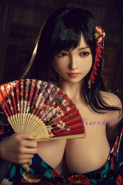 My (K-Cup) (162cm) | Asian Kimono Cosplay Sex Doll | Yearn Doll K-Cup / 162cm / Black Sex Doll