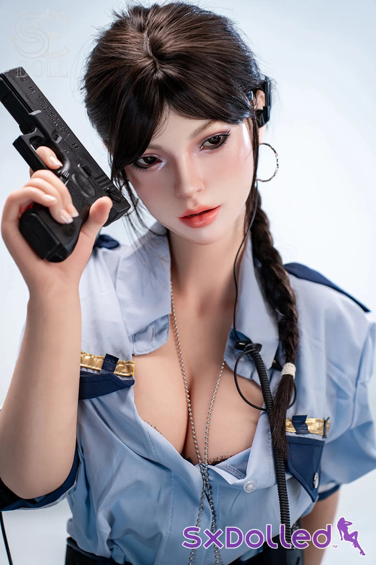 Nadia B (C-Cup) (161cm) | Seductive Police Officer Sex Doll | SE Doll - C-Cup / 161cm / Black - Sex Doll