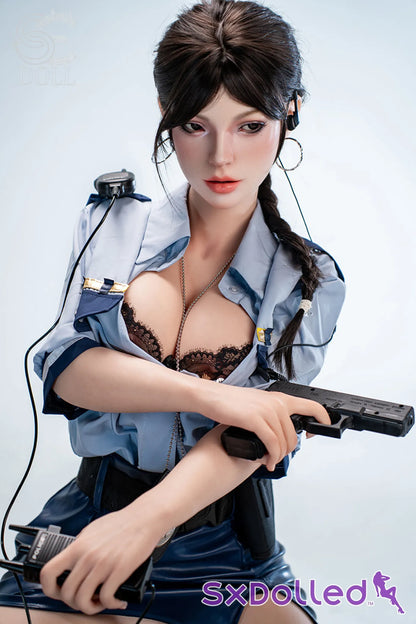 Nadia B (C-Cup) (161cm) | Seductive Police Officer Sex Doll | SE Doll - C-Cup / 161cm / Black - Sex Doll