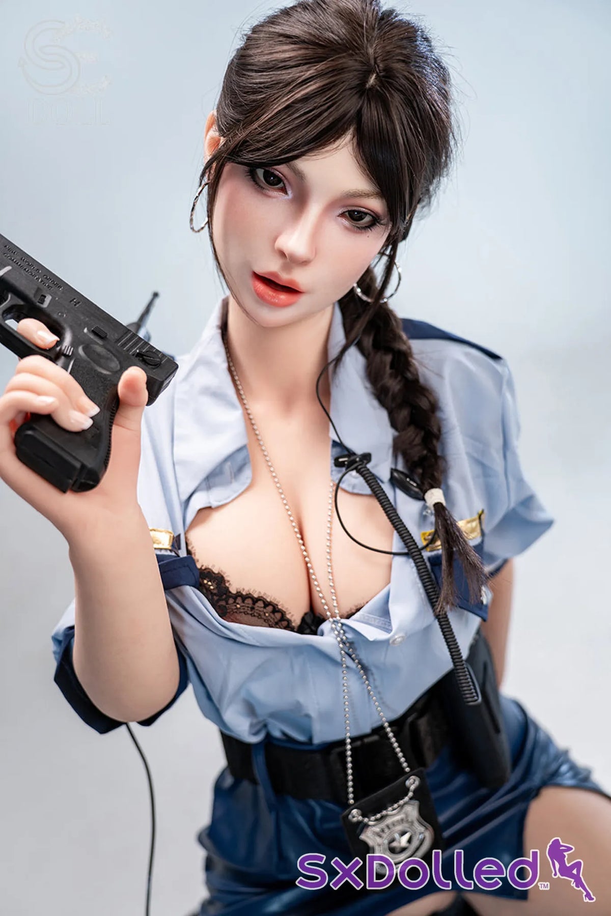 Nadia B (C-Cup) (161cm) | Seductive Police Officer Sex Doll | SE Doll - C-Cup / 161cm / Black - Sex Doll