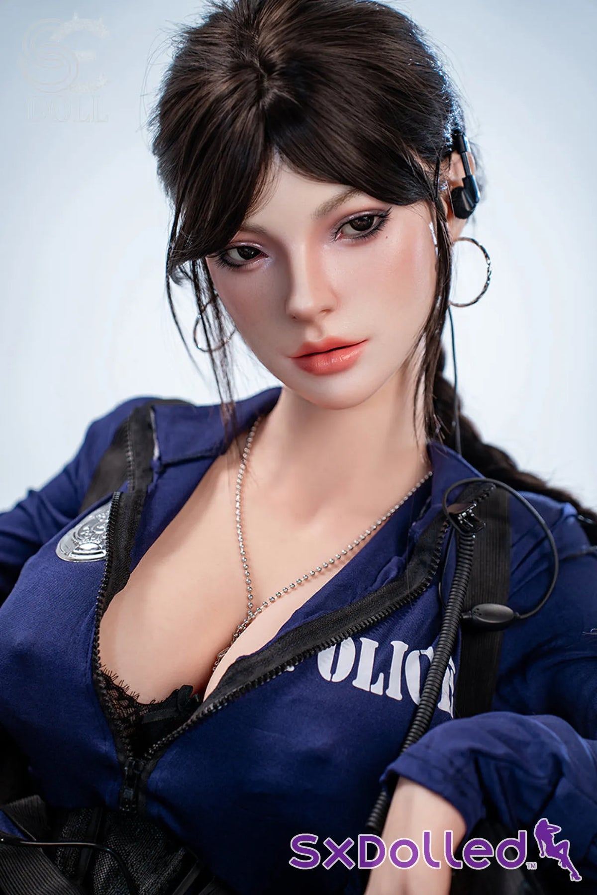Nadia B (C-Cup) (161cm) | Seductive Police Officer Sex Doll | SE Doll - C-Cup / 161cm / Black - Sex Doll