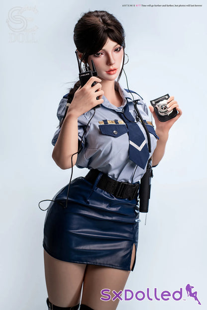 Nadia B (C-Cup) (161cm) | Seductive Police Officer Sex Doll | SE Doll - C-Cup / 161cm / Black - Sex Doll