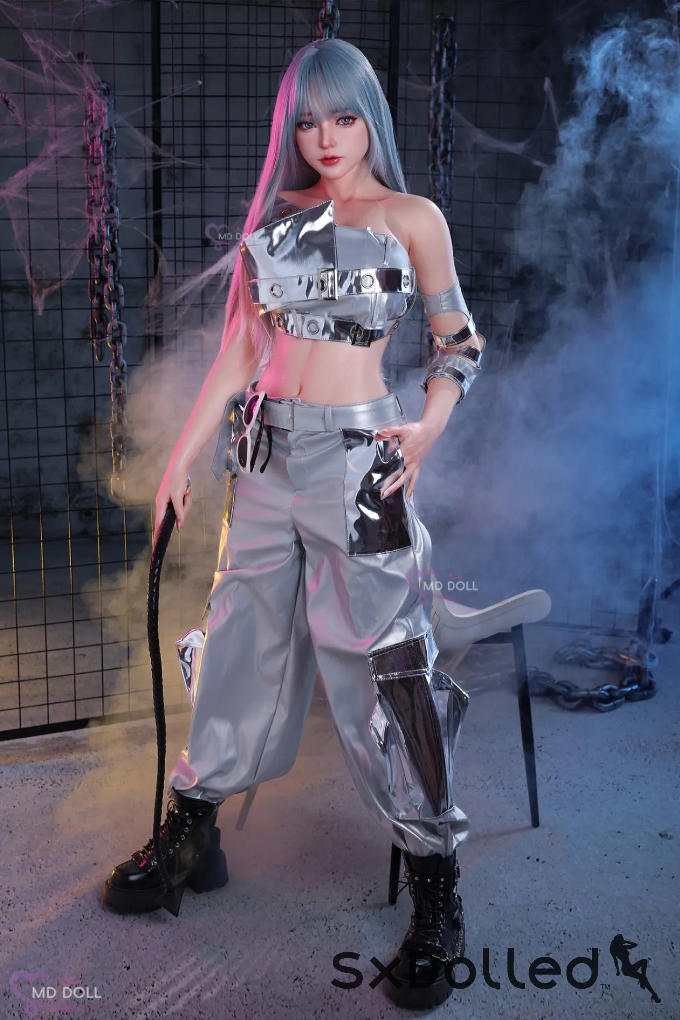 Nancy A (F-Cup) (166cm) | Silver Hair Futuristic Sex Doll | MD Doll F-Cup / 166cm / Silver Sex Doll