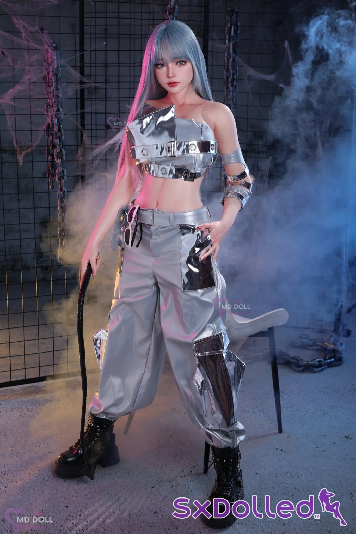 Nancy A (F-Cup) (166cm) | Silver Hair Futuristic Sex Doll | MD Doll F-Cup / 166cm / Silver Sex Doll
