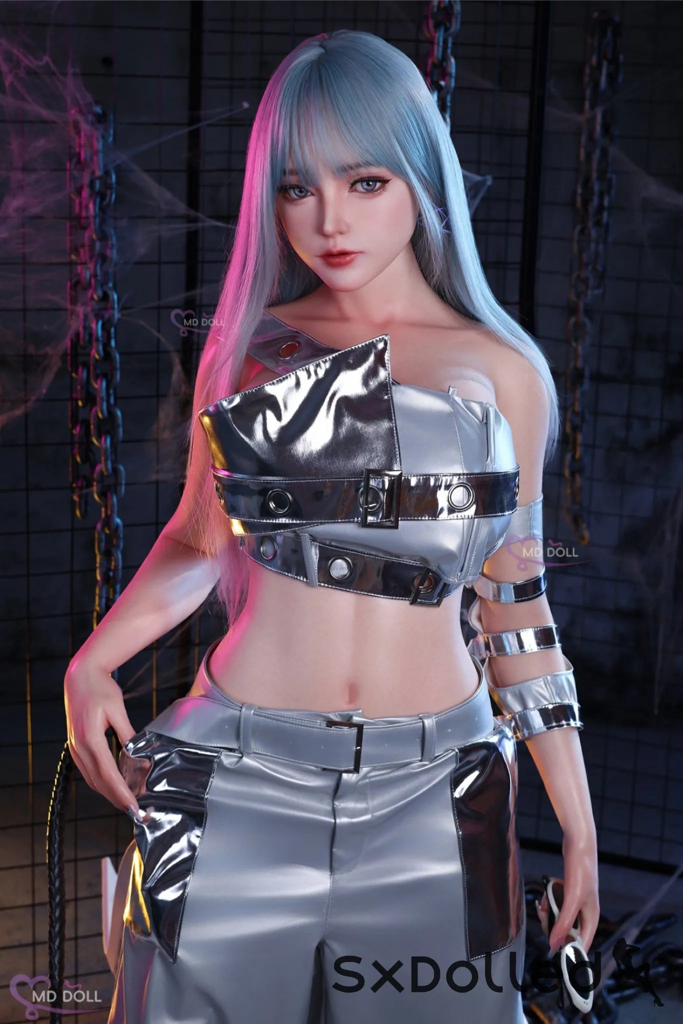 Nancy A (F-Cup) (166cm) | Silver Hair Futuristic Sex Doll | MD Doll F-Cup / 166cm / Silver Sex Doll