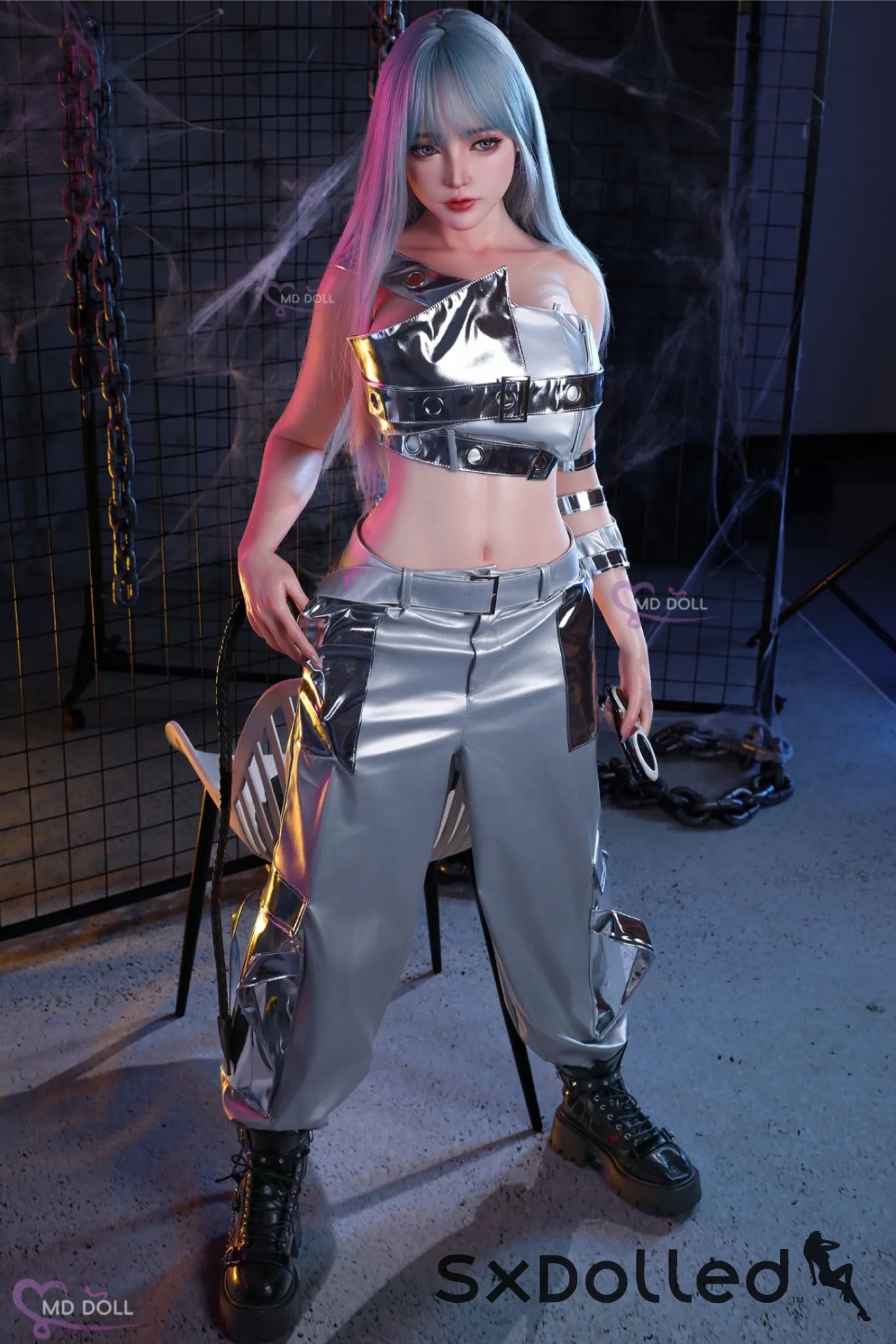 Nancy A (F-Cup) (166cm) | Silver Hair Futuristic Sex Doll | MD Doll F-Cup / 166cm / Silver Sex Doll