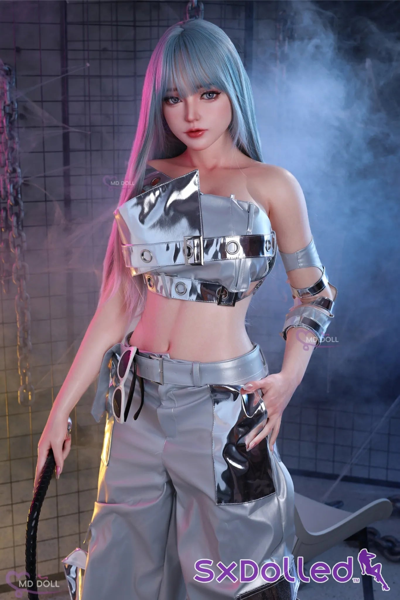 Nancy A (F-Cup) (166cm) | Silver Hair Futuristic Sex Doll | MD Doll F-Cup / 166cm / Silver Sex Doll