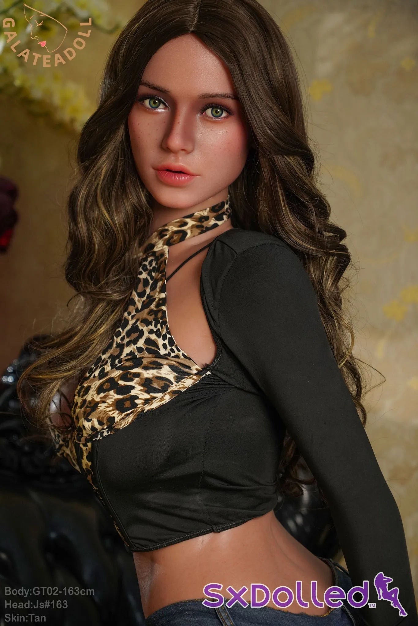 Nia A (G-Cup) (163cm) | Latina Sex Doll with Freckles | Galatea Doll G-Cup / 163cm / Brunette Sex Doll