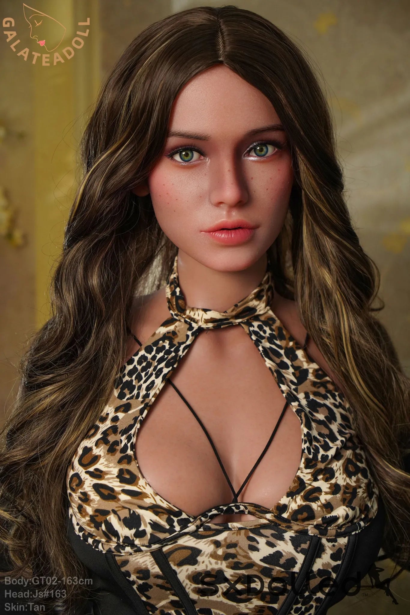 Nia A (G-Cup) (163cm) | Latina Sex Doll with Freckles | Galatea Doll G-Cup / 163cm / Brunette Sex Doll