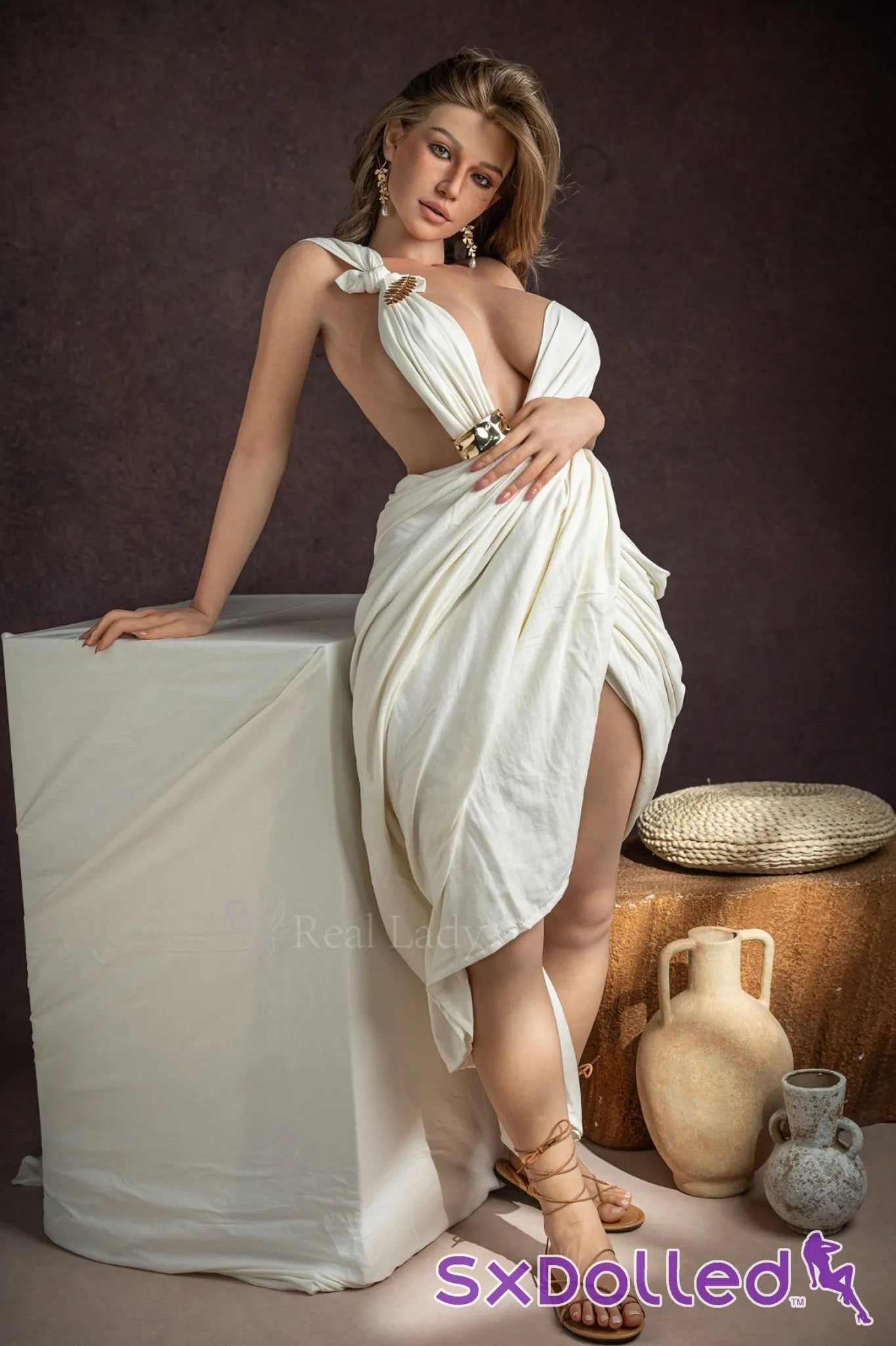 Nina E (J-Cup) (159cm) | Classic Roman Goddess Sex Doll | Real Lady - J-Cup / 159cm / Brunette - Sex Doll