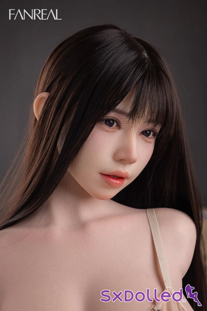 Nora G (F-Cup) (108cm) | Black Haired Curvy Sex Doll Torso | Fanreal - F-Cup / 108cm / Black - Sex Torso