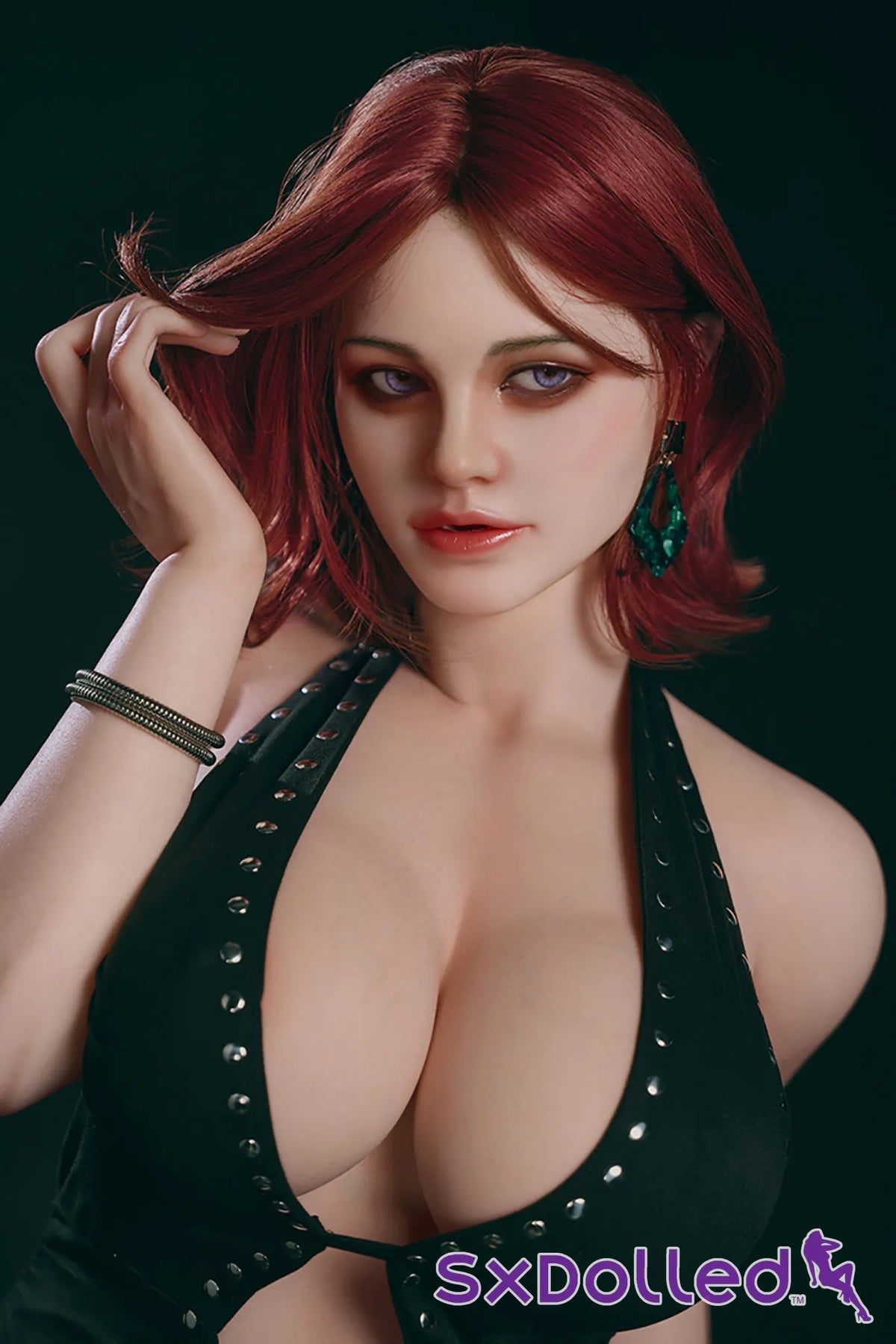 Nora I (J-Cup) (160cm) | Sultry Crimson Femme Fatale Sex Doll | HR Doll - J-Cup / 160cm / Red - Sex Doll