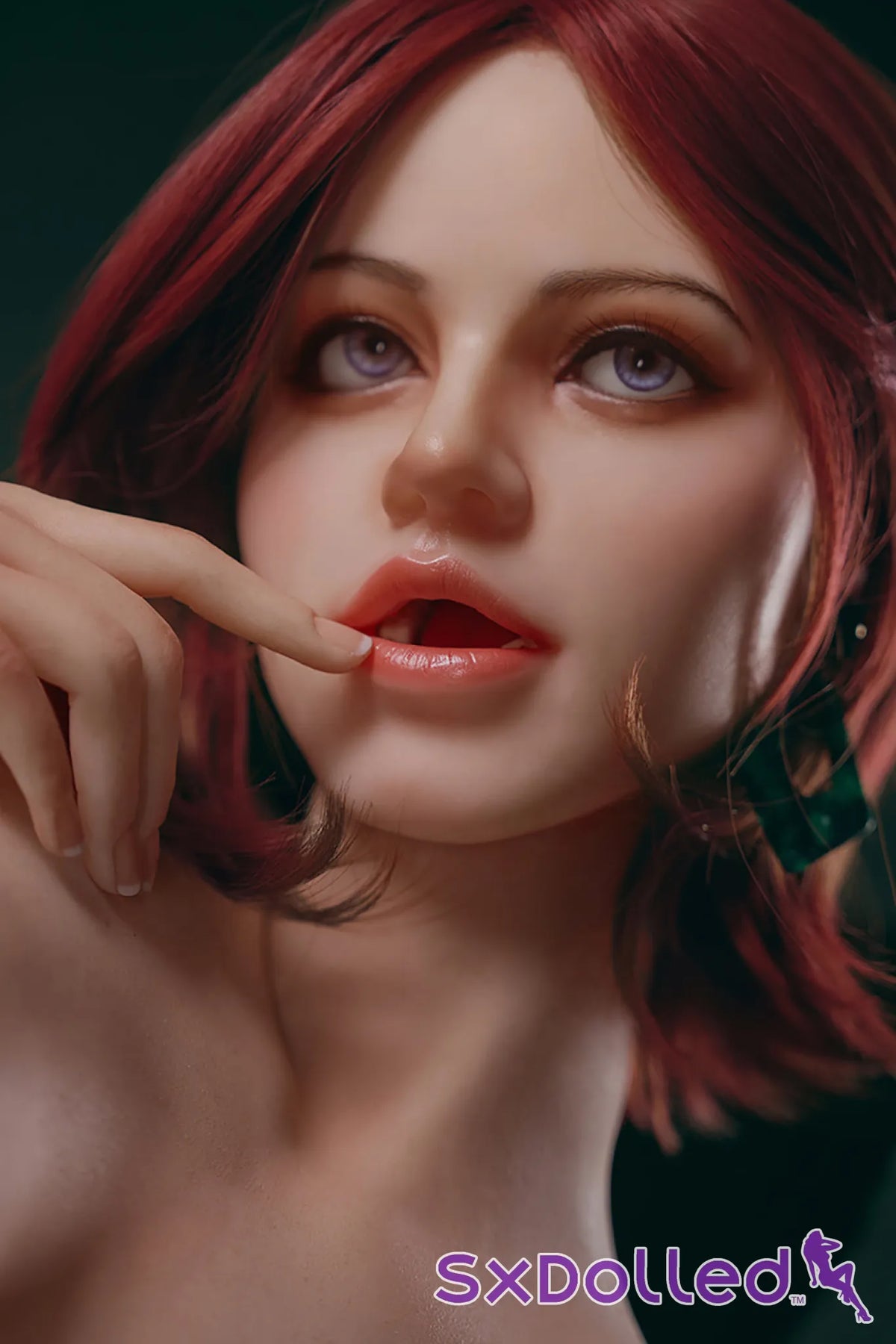 Nora I (J-Cup) (160cm) | Sultry Crimson Femme Fatale Sex Doll | HR Doll - J-Cup / 160cm / Red - Sex Doll