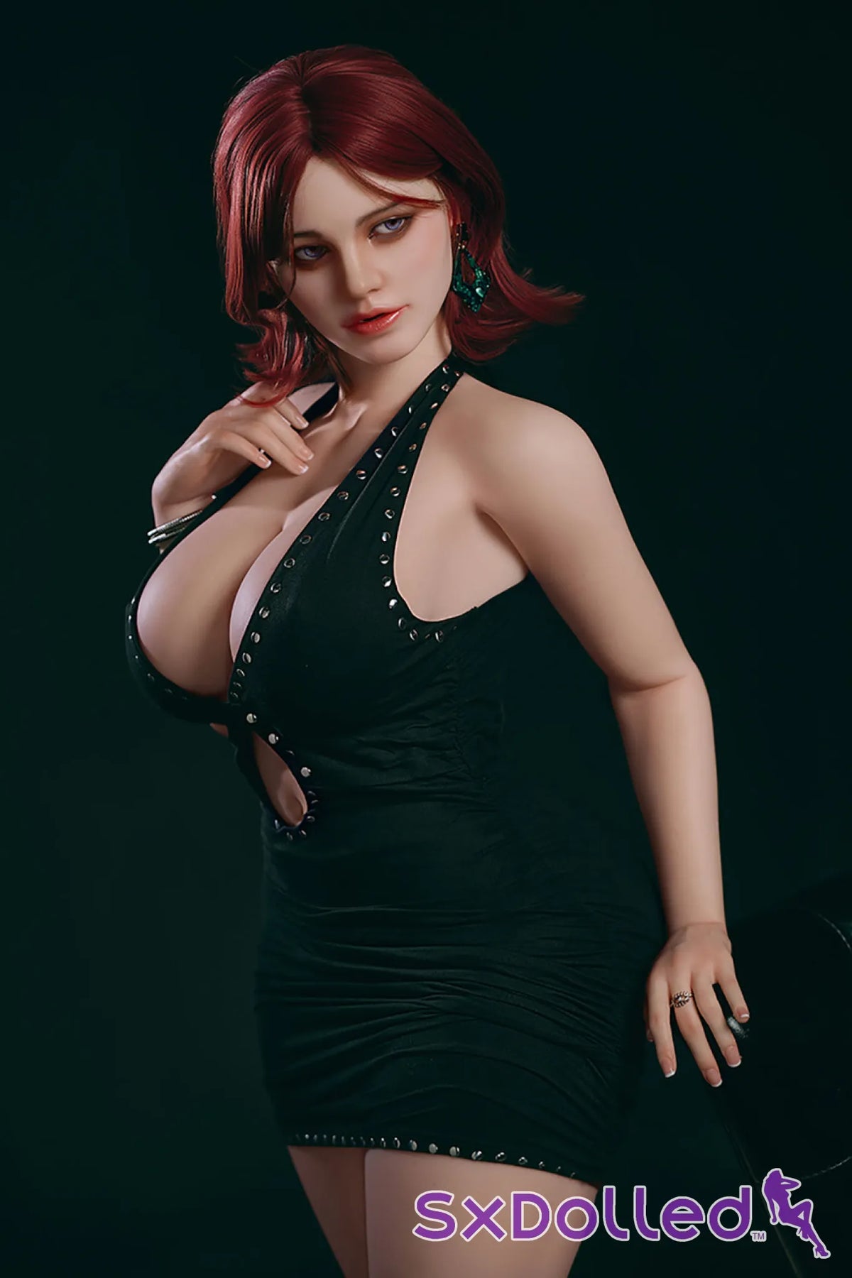 Nora I (J-Cup) (160cm) | Sultry Crimson Femme Fatale Sex Doll | HR Doll - J-Cup / 160cm / Red - Sex Doll