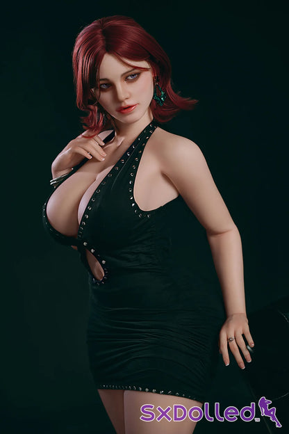 Nora I (J-Cup) (160cm) | Sultry Crimson Femme Fatale Sex Doll | HR Doll - J-Cup / 160cm / Red - Sex Doll