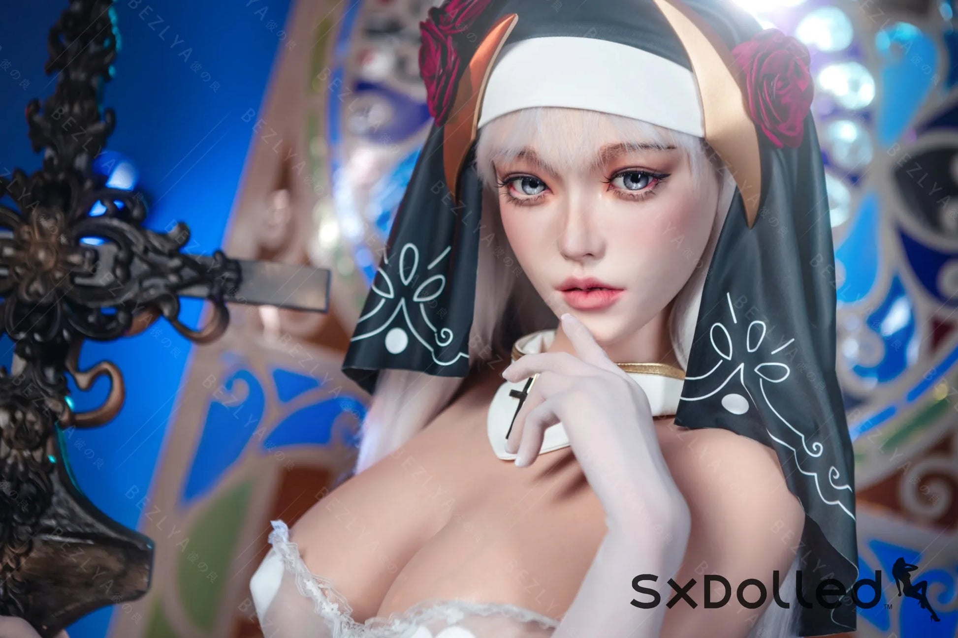 Nymphaea A (K Cup) (155cm) | Sexy Asian Nun Sex Doll | Bezlya K Cup / 155cm / White Sex Doll
