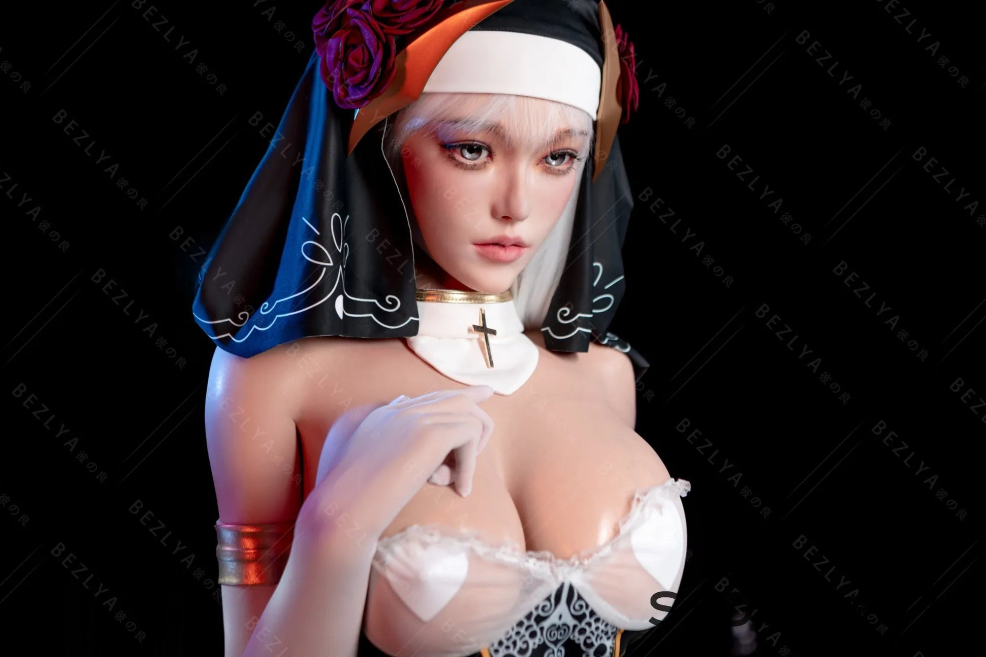 Nymphaea A (K Cup) (155cm) | Sexy Asian Nun Sex Doll | Bezlya K Cup / 155cm / White Sex Doll