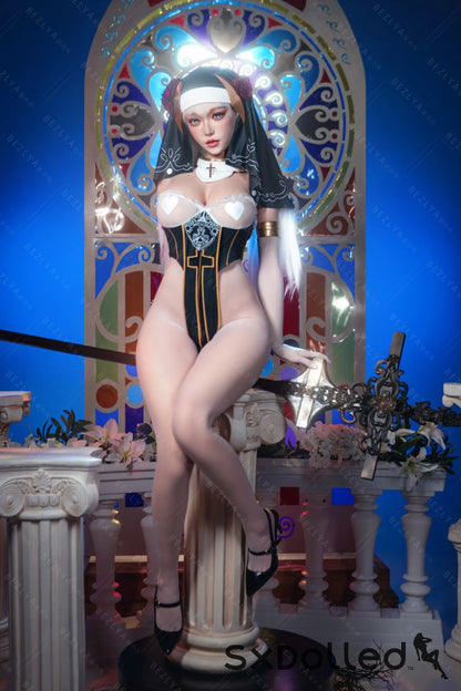 Nymphaea A (K Cup) (155cm) | Sexy Asian Nun Sex Doll | Bezlya K Cup / 155cm / White Sex Doll