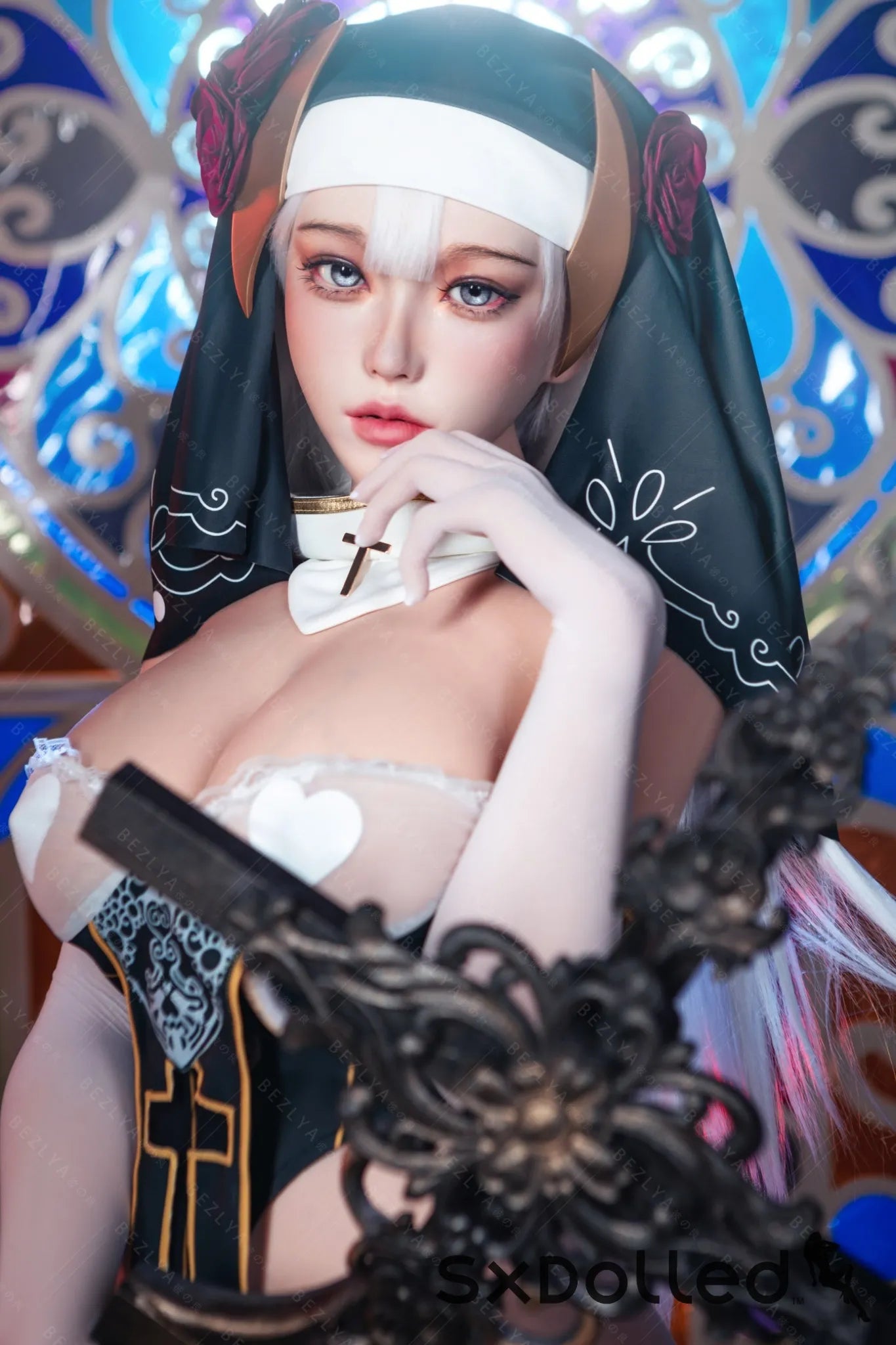 Nymphaea A (K Cup) (155cm) | Sexy Asian Nun Sex Doll | Bezlya K Cup / 155cm / White Sex Doll