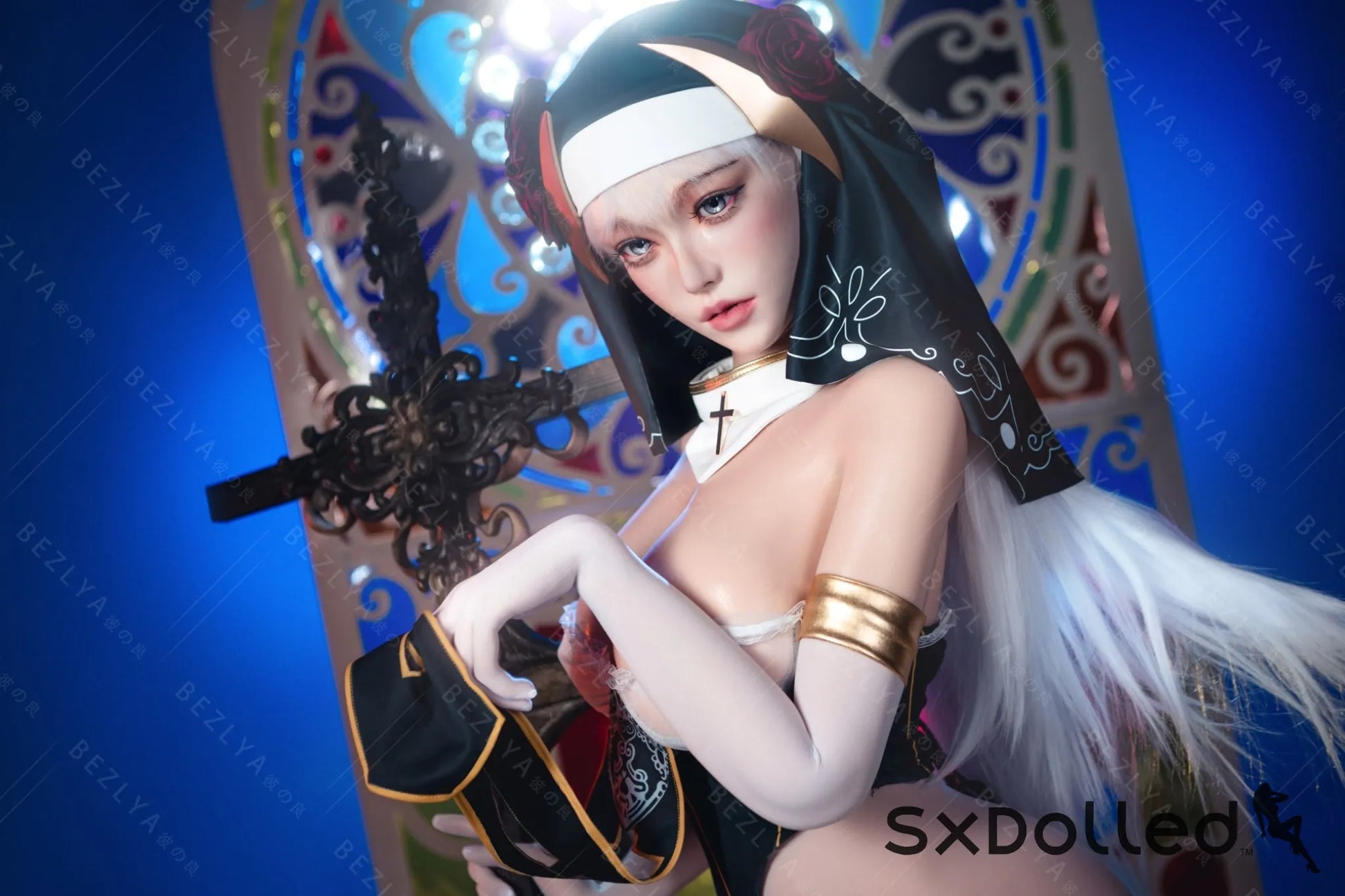 Nymphaea A (K Cup) (155cm) | Sexy Asian Nun Sex Doll | Bezlya K Cup / 155cm / White Sex Doll
